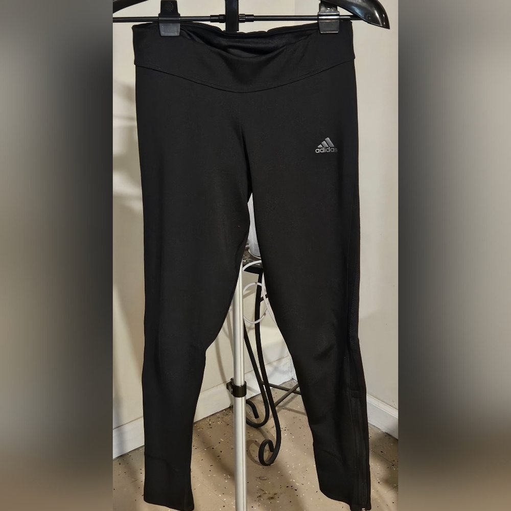 Adidas Black Performance Leggings Full-Length Slim Fit